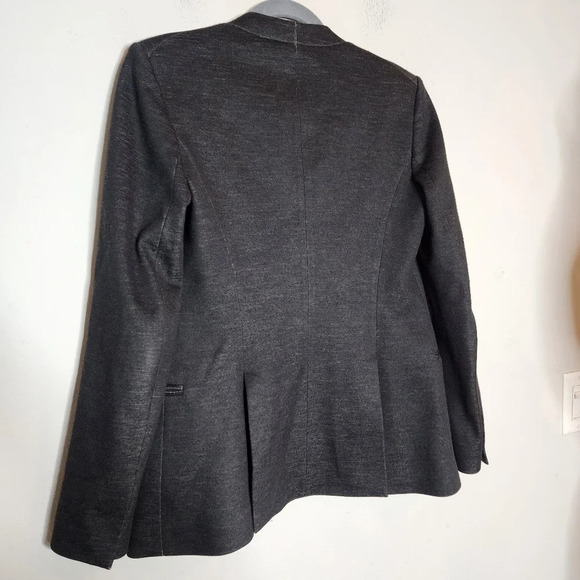 Theory wool-blend grey blazer Jacket. Size 4. Pockets. Open front - Picture 9 of 16